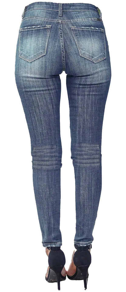 Womens Skinny Jeans With Contrast Stitching