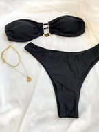 Bikini: Trendy High-Waisted Two-Piece