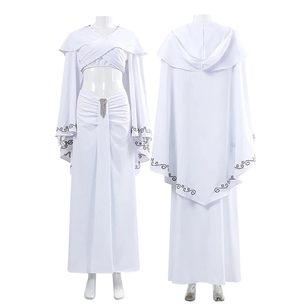 Cosplay Costume Play Elegant White Dress