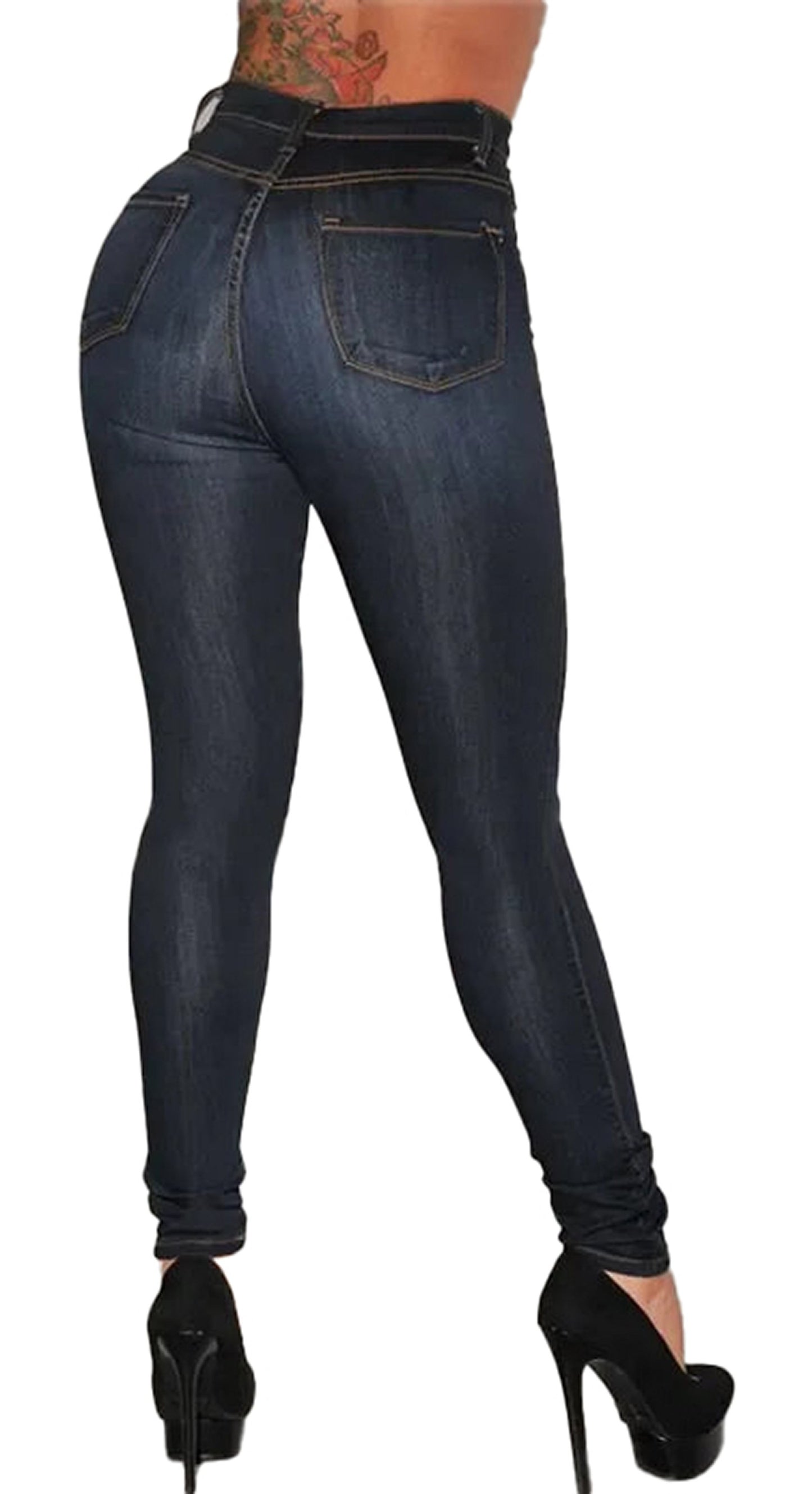 High Waist Skinny Jeans For Women
