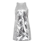 Silver Fashion and Bodycon Dress