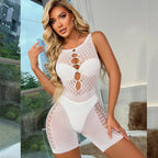 Neon Lace Mini Dress for Bold Style