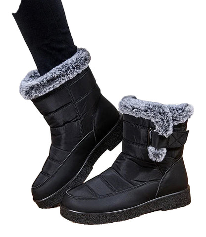 Waterproof Faux Fur Snow Boots Women