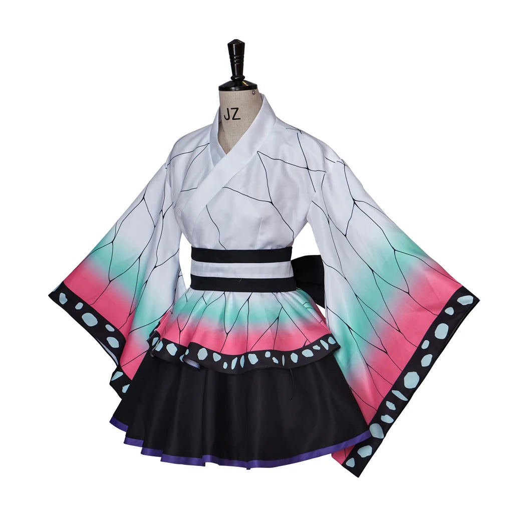 Anime Kimono Maid Dress Kamado Nezuko Cosplay Costume Japanese Lolita Outfit