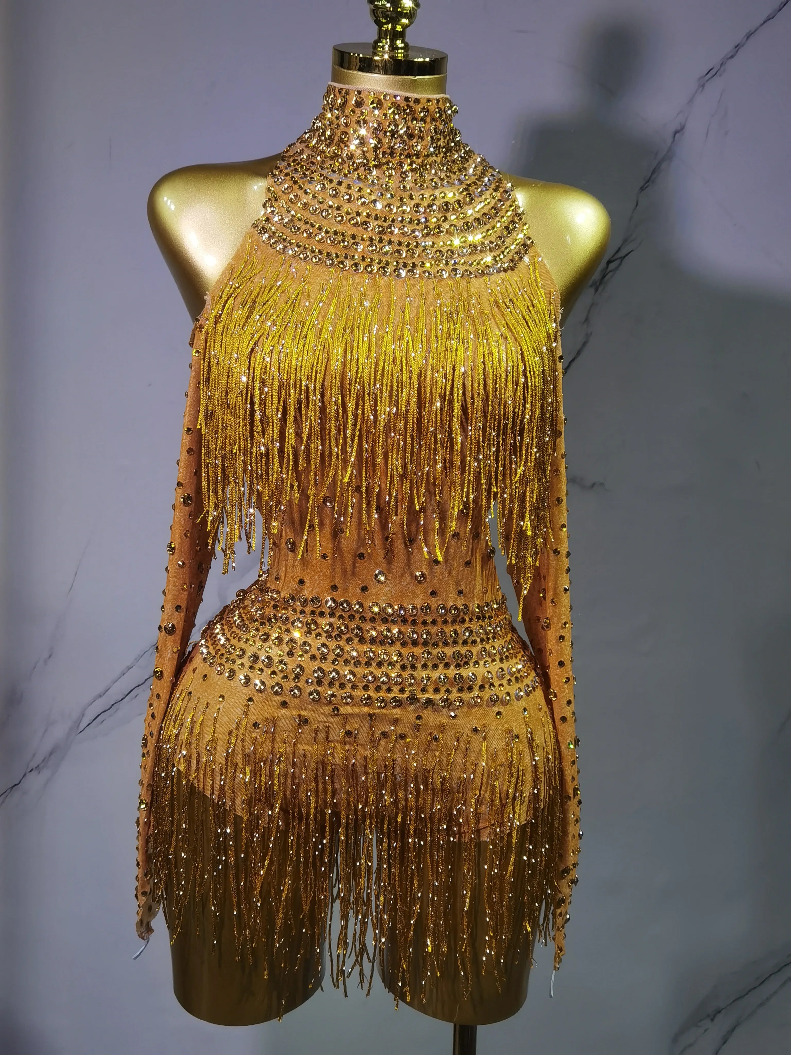 Rave Outfit with Fringe and Beading