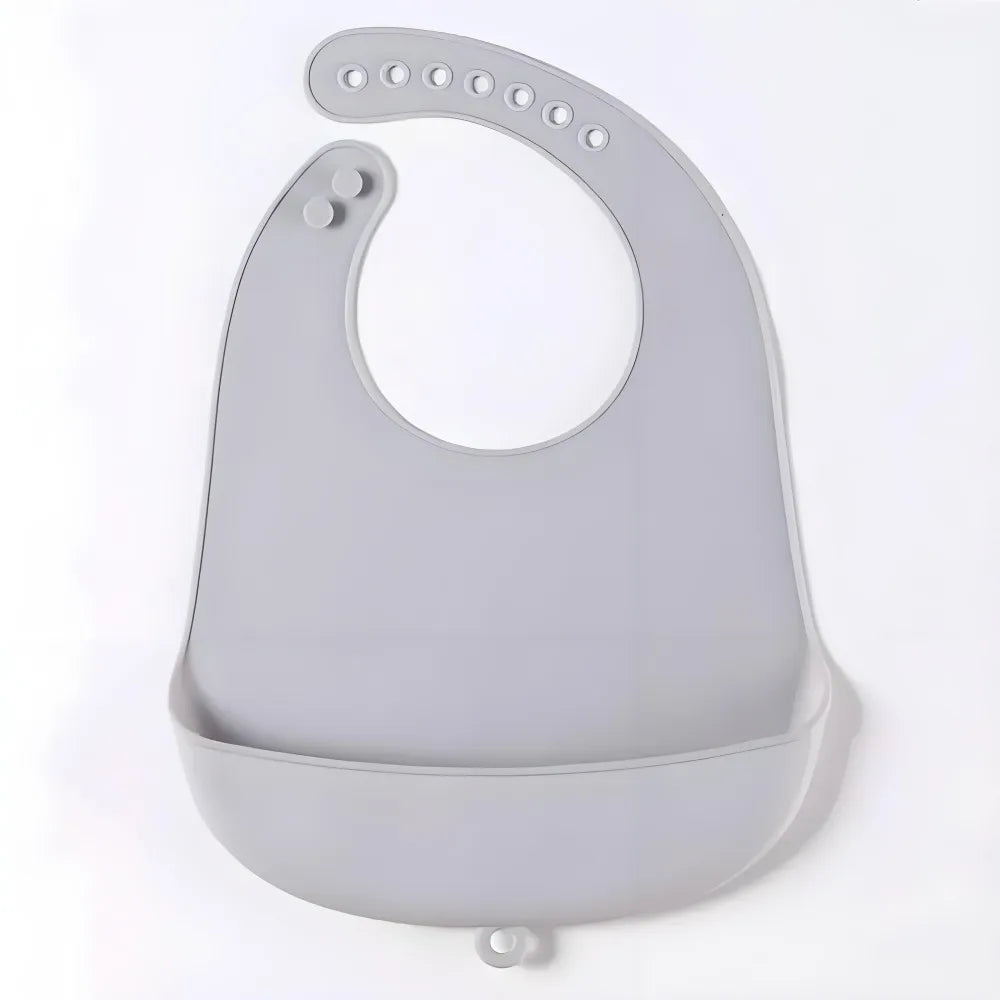 Baby Adjustable Waterproof Silicone Bib and Saliva Towel