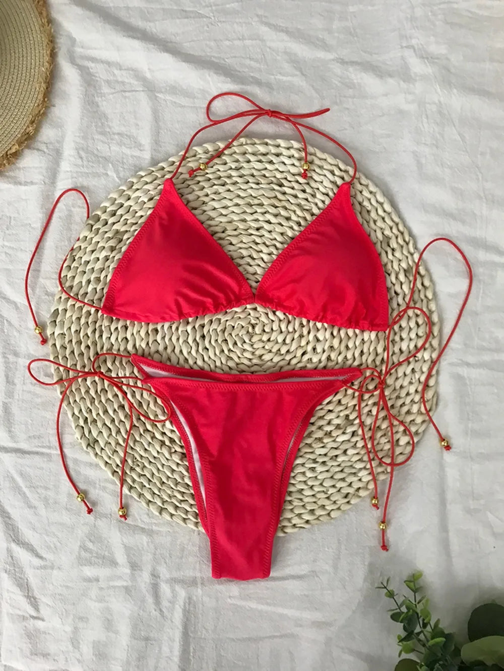 Swimwear Swimsuit: Trendy Pink Bikini Set
