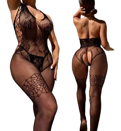 Sexy Open Crotch Lingerie Bodysuit
