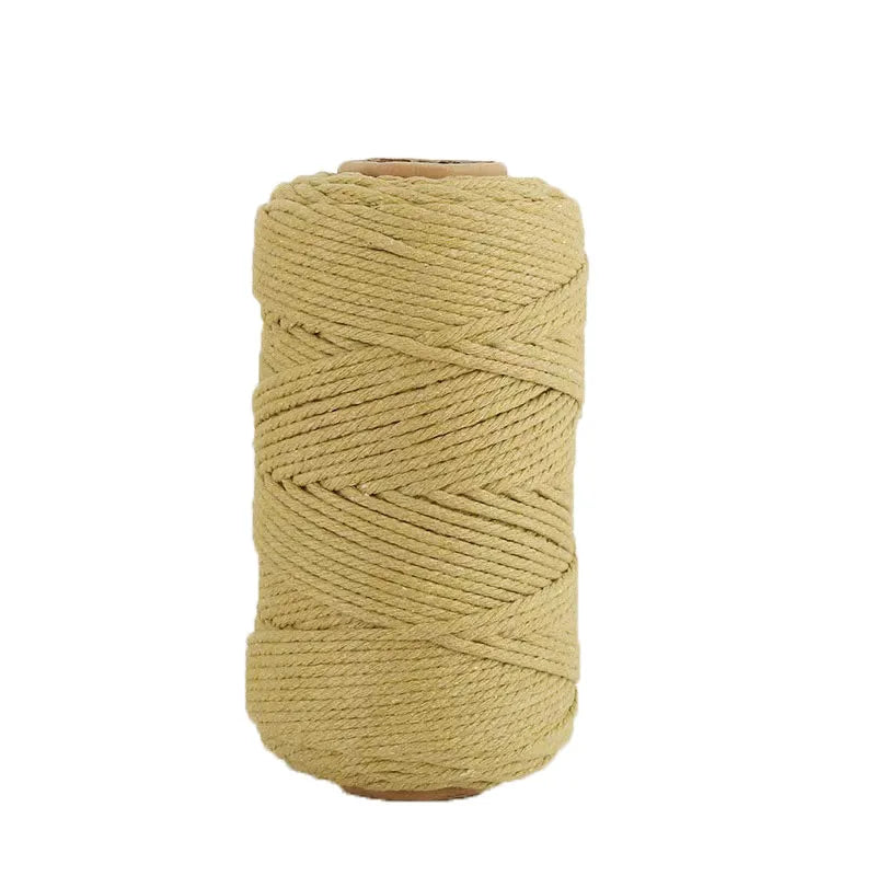 3mm 100M Macrame Cord Rope Cotton Twine Thread String Crafts DIY