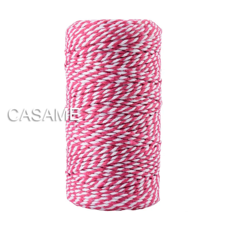 12 ply thick Cotton Bakers Twine String Cord Rope Rustic DIY Craft Twine 100m Spool