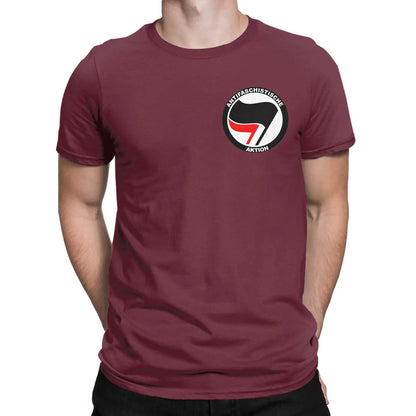 Trendy Anti-Fascist Logo T-Shirt for Men | Y2K Summer Cotton Tee Gift