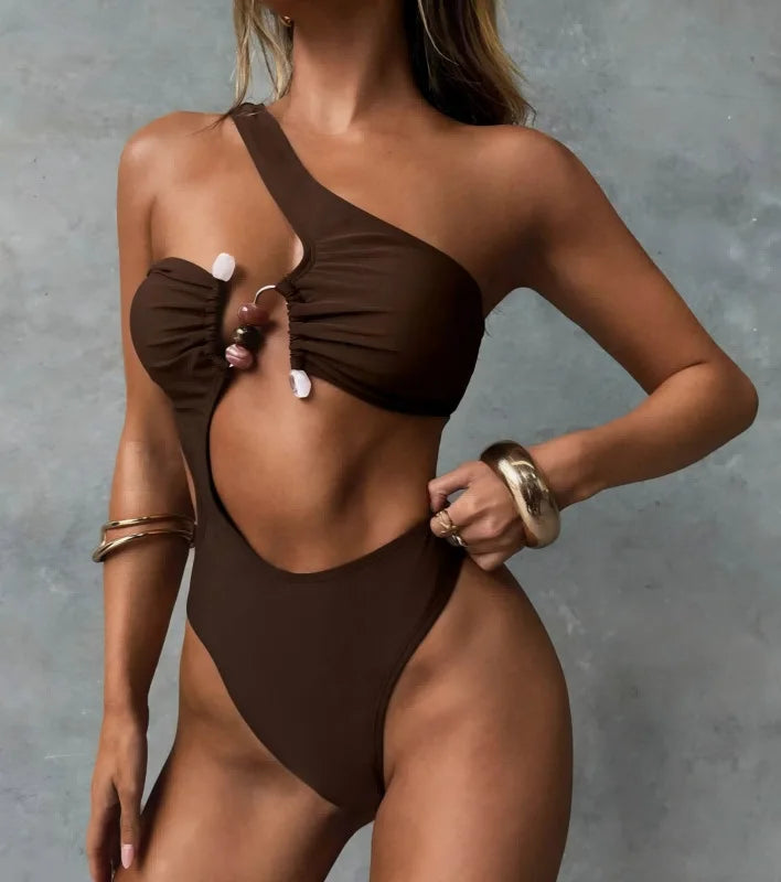 Chic Cut-Out One-Shoulder Bikini