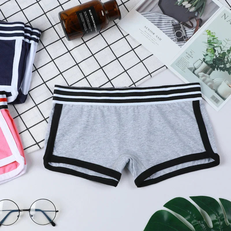 Womens Low Waist Boxer Panties Trendy Style