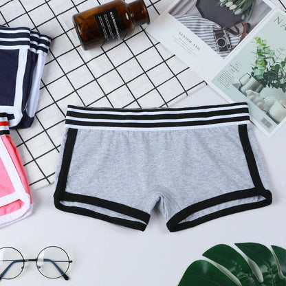 Womens Low Waist Boxer Panties Trendy Style
