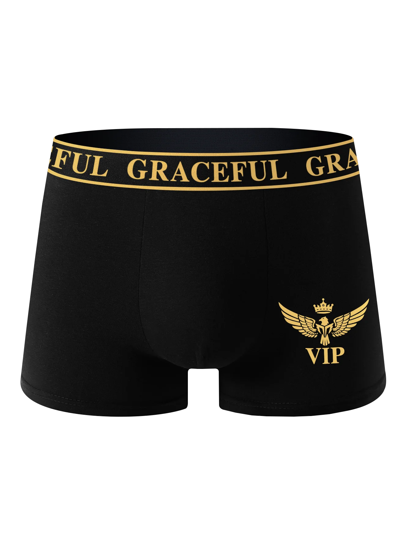 Mens Black Boxer Briefs Set 4 Pieces