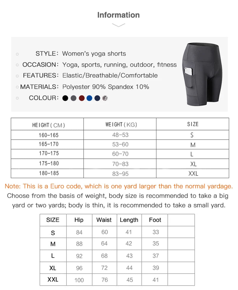 High Waist Yoga Shorts For Women