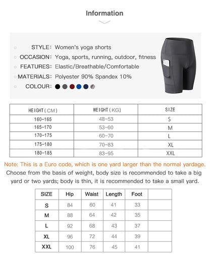High Waist Yoga Shorts For Women