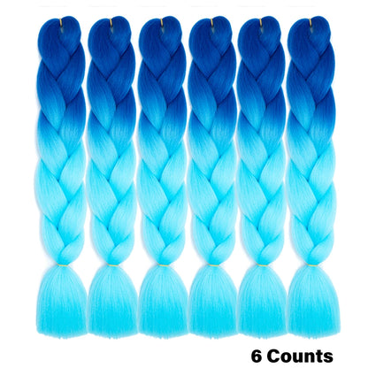 Ombre Crochet Braiding Hair Extensions