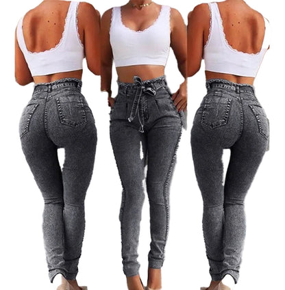 High Waist Skinny Jeans For Women