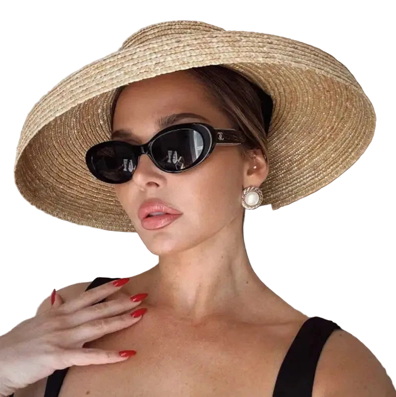 Women's Straw Sun Hat French Elegant Beach Hat