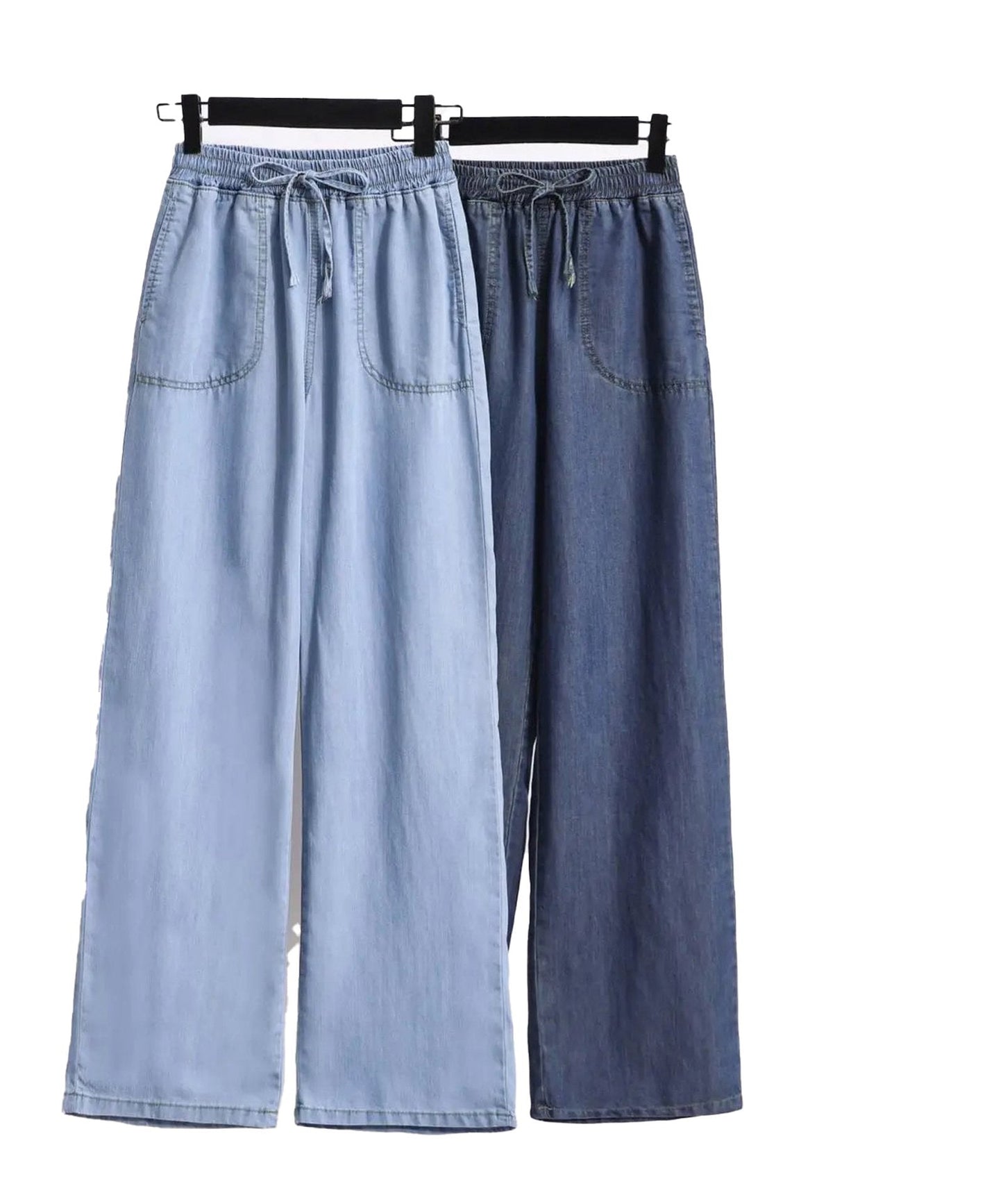 Womens High Waist Wide Leg Jeans