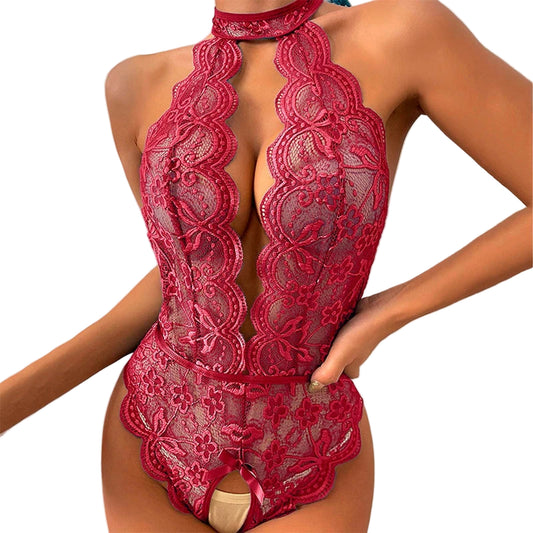 Erotic Lace Teddy Lingerie In Various Colors