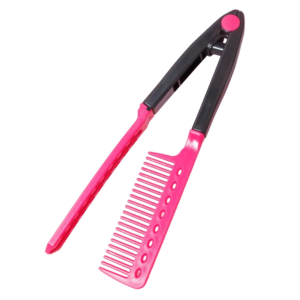 Hair straightening brush