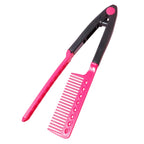 Hair straightening brush