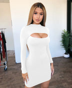 Mini Dress with Cut-Out Detail