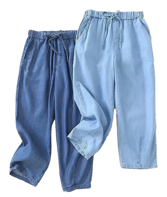 High Waisted Elastic Jeans For Women