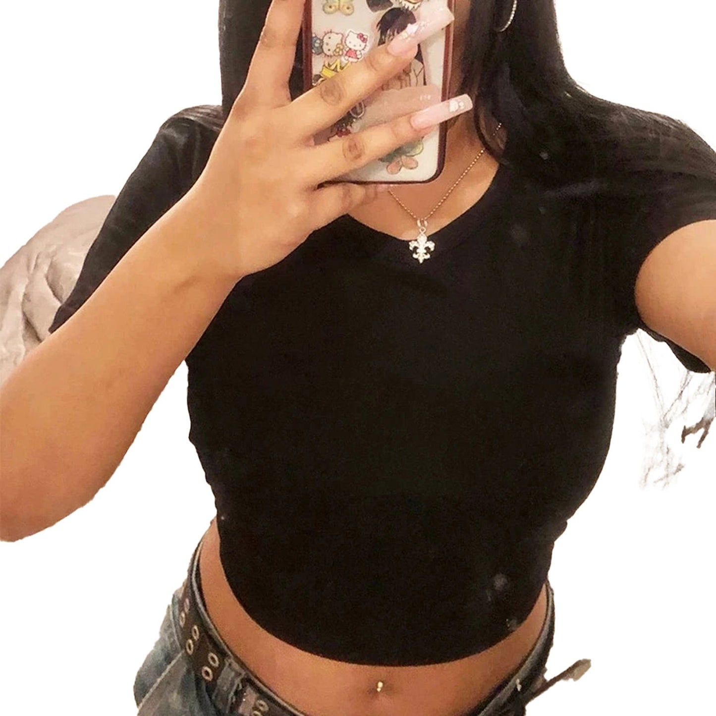 I Love My Husband Crop Top For Women