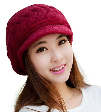 Womens Winter Knit Beanie Stylish & Warm
