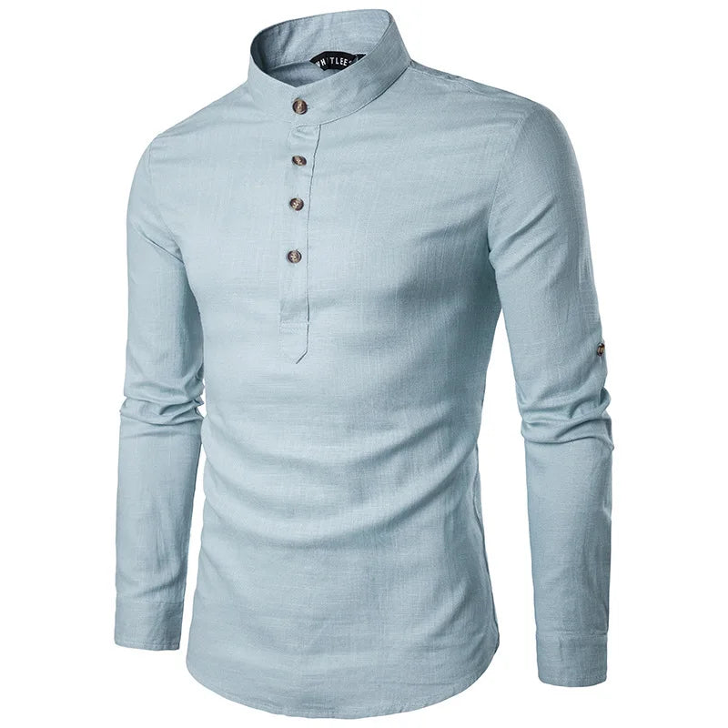 Mens Linen Button Down Shirt Stylish & Comfy