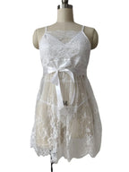 Plus Size Lingerie Babydoll with Lace Trim