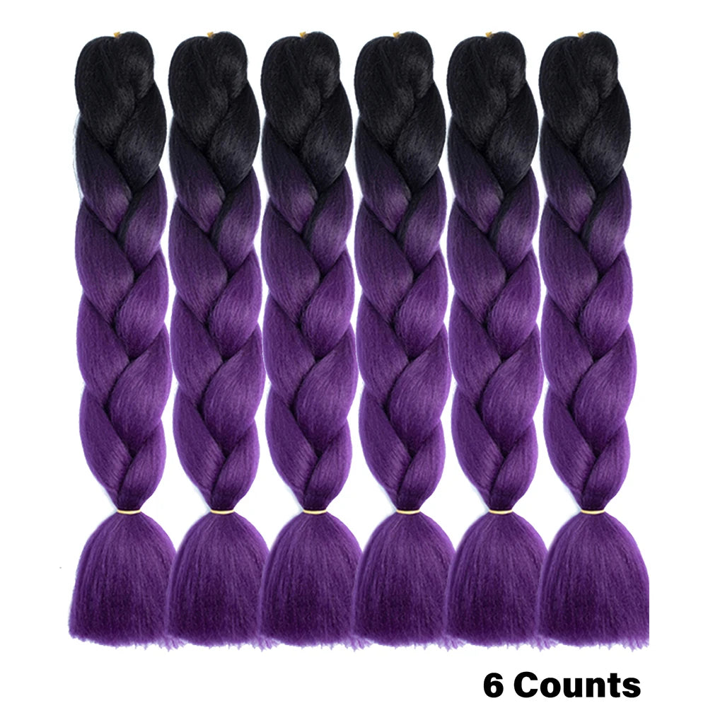 Ombre Crochet Braiding Hair Extensions