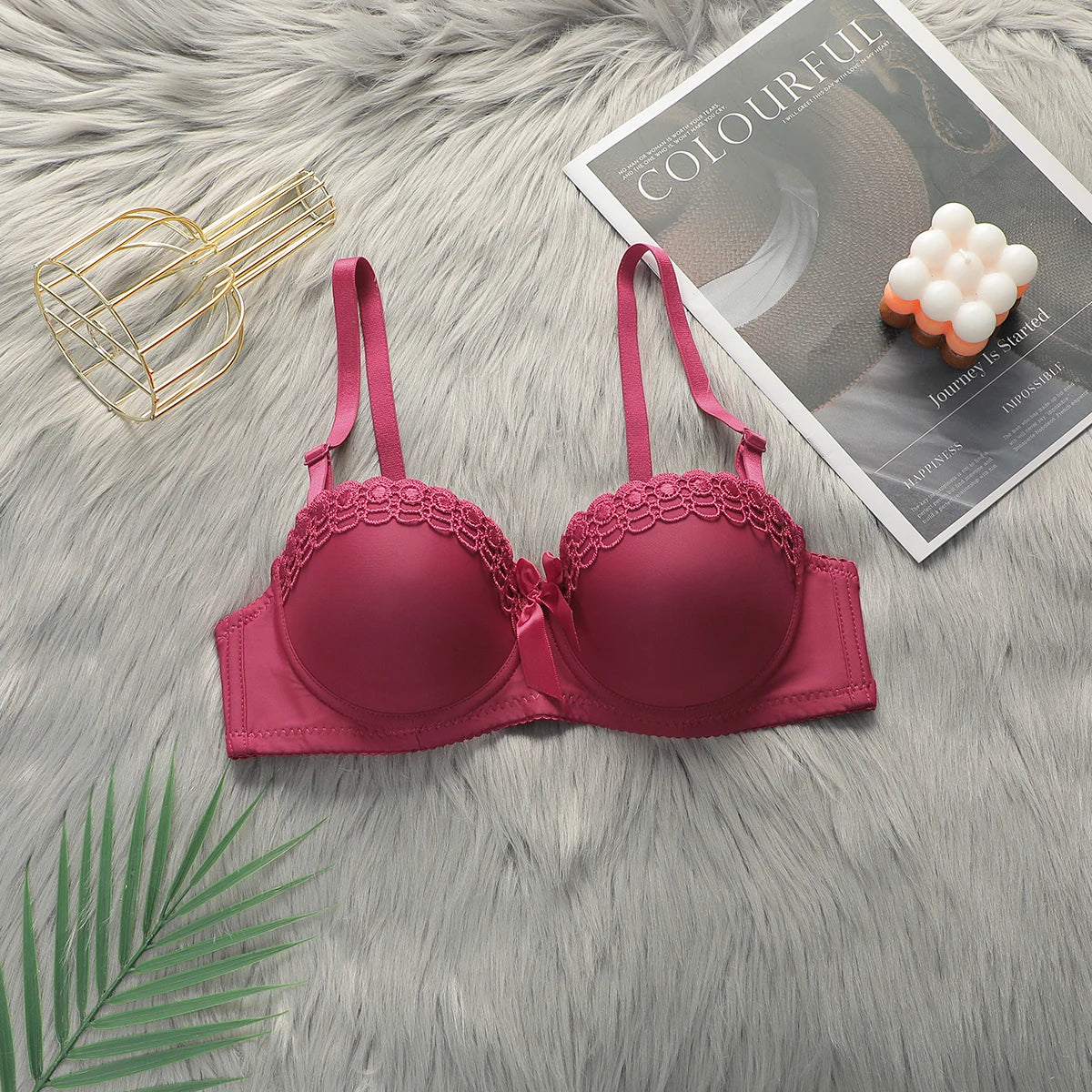 Underwire Bralette with Lace Detail