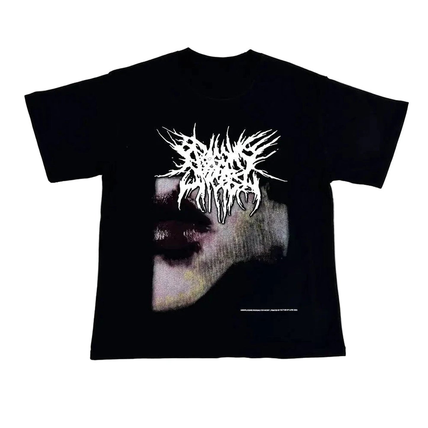 Close-Up of Retro Hot Girl Print on Cotton T-Shirt for Men