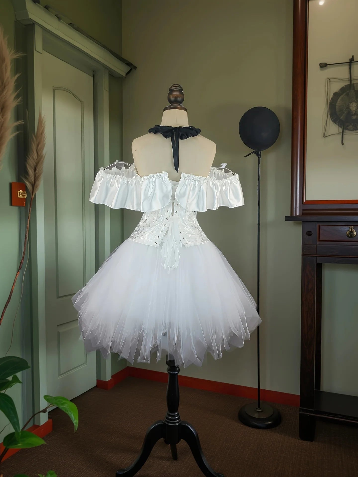 Cosplay Costume Play Dress with Ruffles