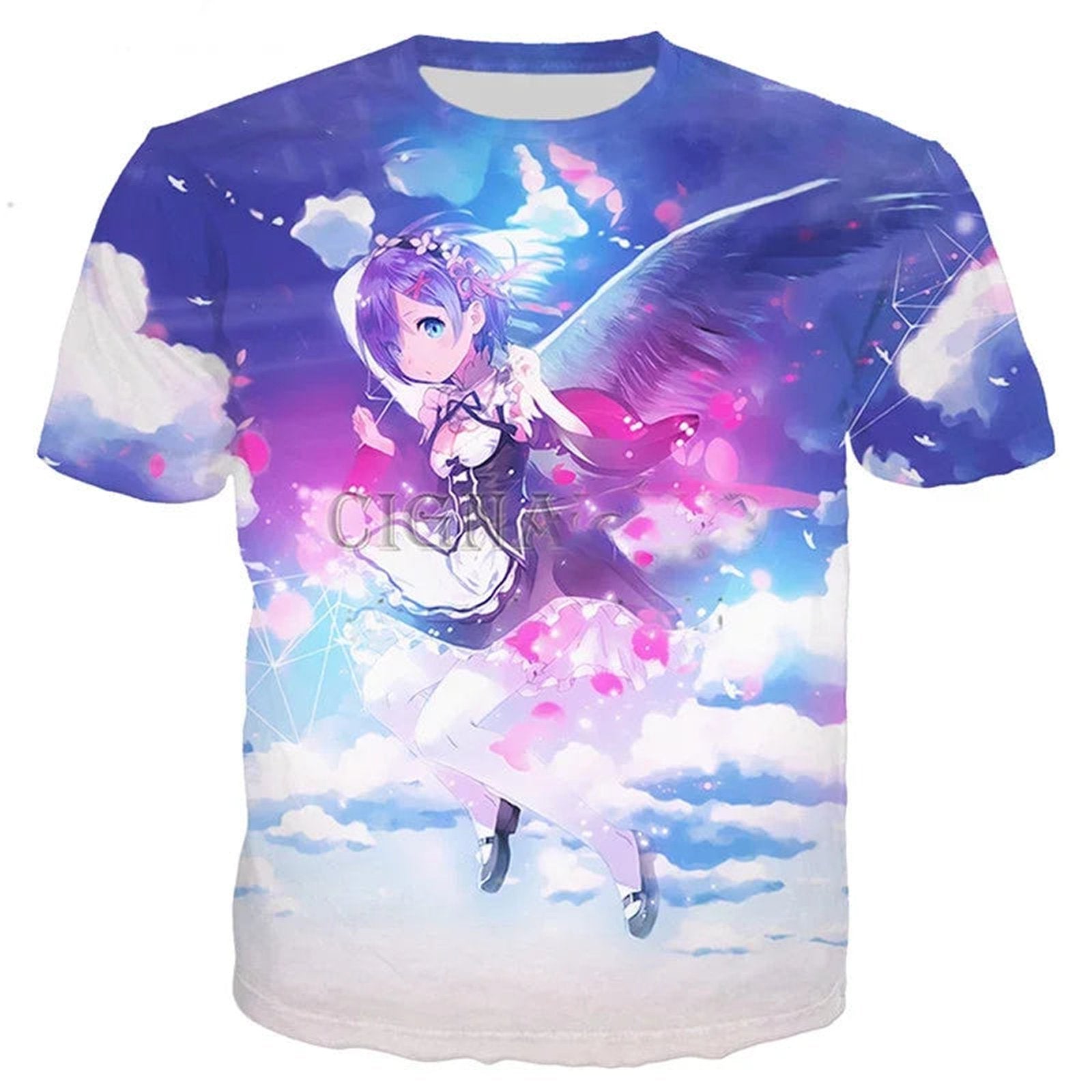 Anime Girl 3D Printed T-Shirt for Men & Women - Casual Harajuku