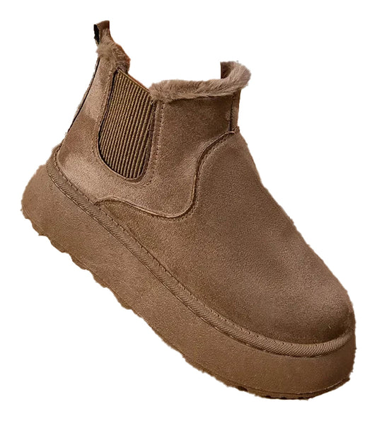 Womens Winter Faux Suede Boots