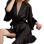 Womens Lace Nightgown Robe Sleepwear