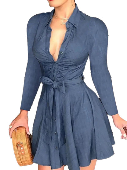 Womens Sleeveless Shirt Dress Chic & Trendy