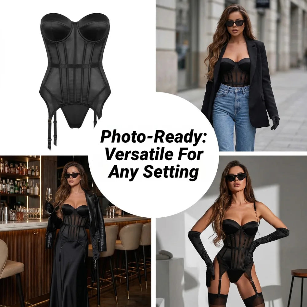 Lingerie Mesh Bodysuit for Women
