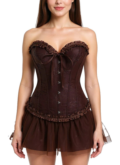 Floral Lace Corset Top For Women