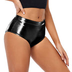 High-Waisted Shiny Booty Shorts