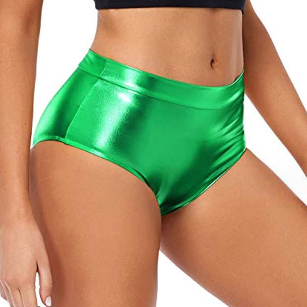 High-Waisted Shiny Booty Shorts