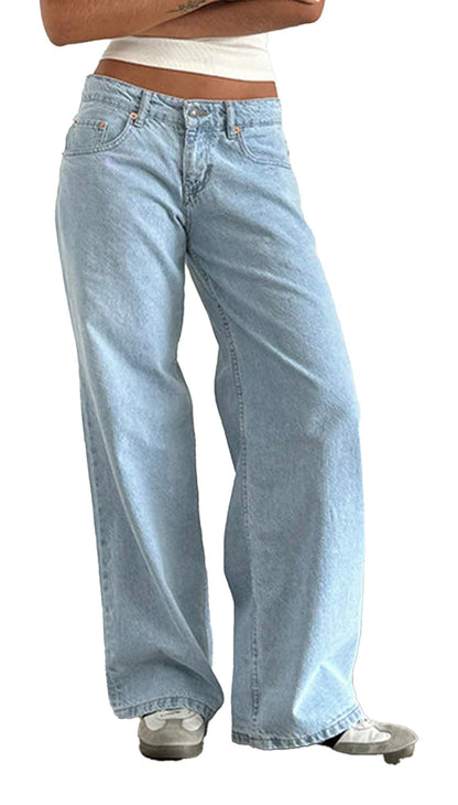 Womens Low Rise Jeans Trendy Fit