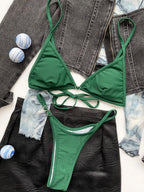 Heart Detail Black Bikinis for Summer
