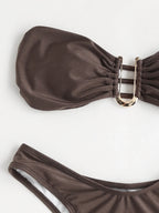 Bikini: Trendy High-Waisted Two-Piece