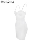 Mini Dress - Sleek Stylish Bodycon Dress